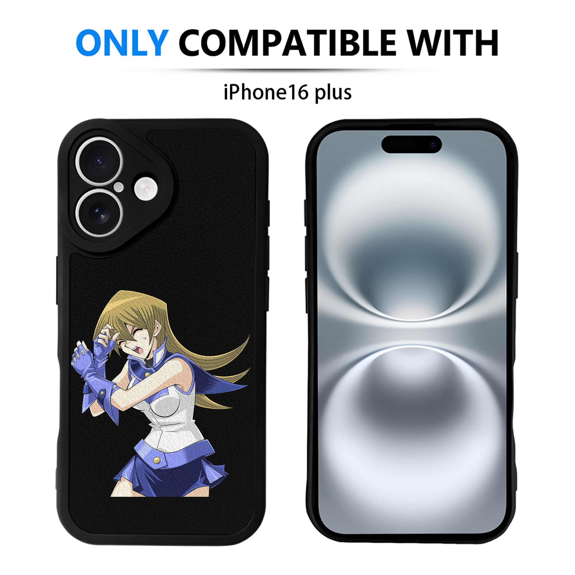 （画像用） 遊☆戯☆王 Yu-Gi-Oh! 【iPhone 16シリーズ対応】シリコンスマホケース（レザー調） 材質：シリコン